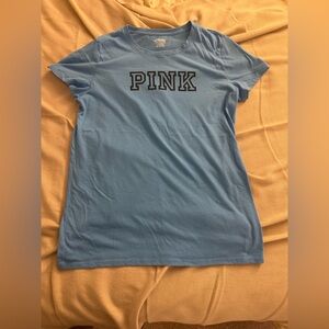 PINK Victoria's Secret Blue Short Sleeve Tee